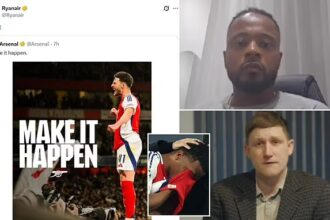 Arsenal was mocked after defeat in the Champions League.