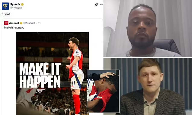 Arsenal was mocked after defeat in the Champions League.